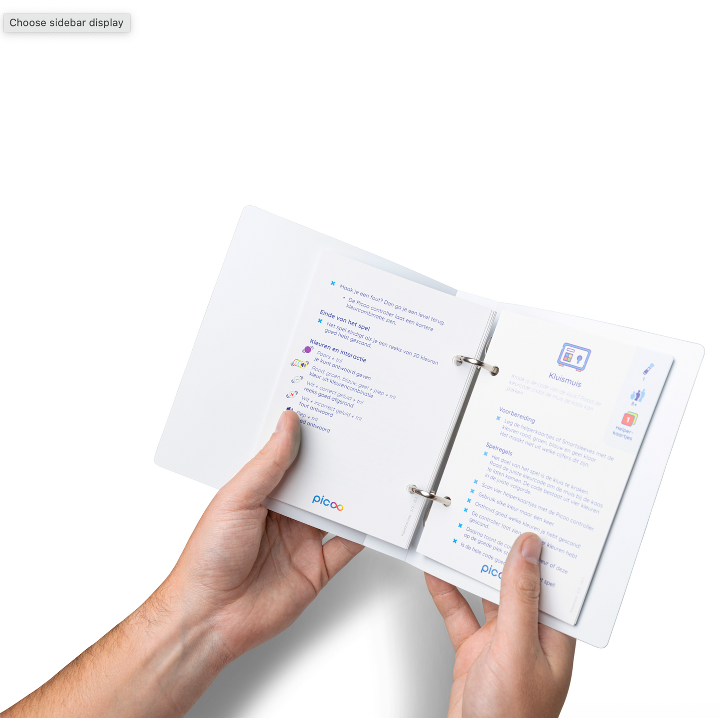 Picoo handleidingen bewaarmap